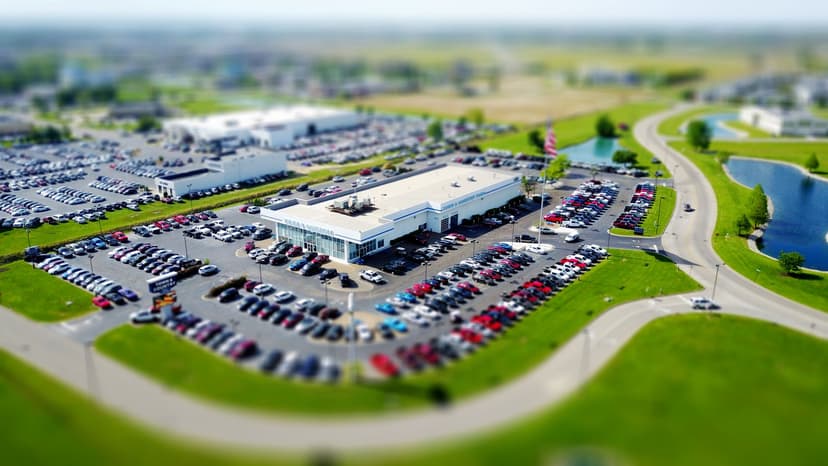 Car dealership showroom