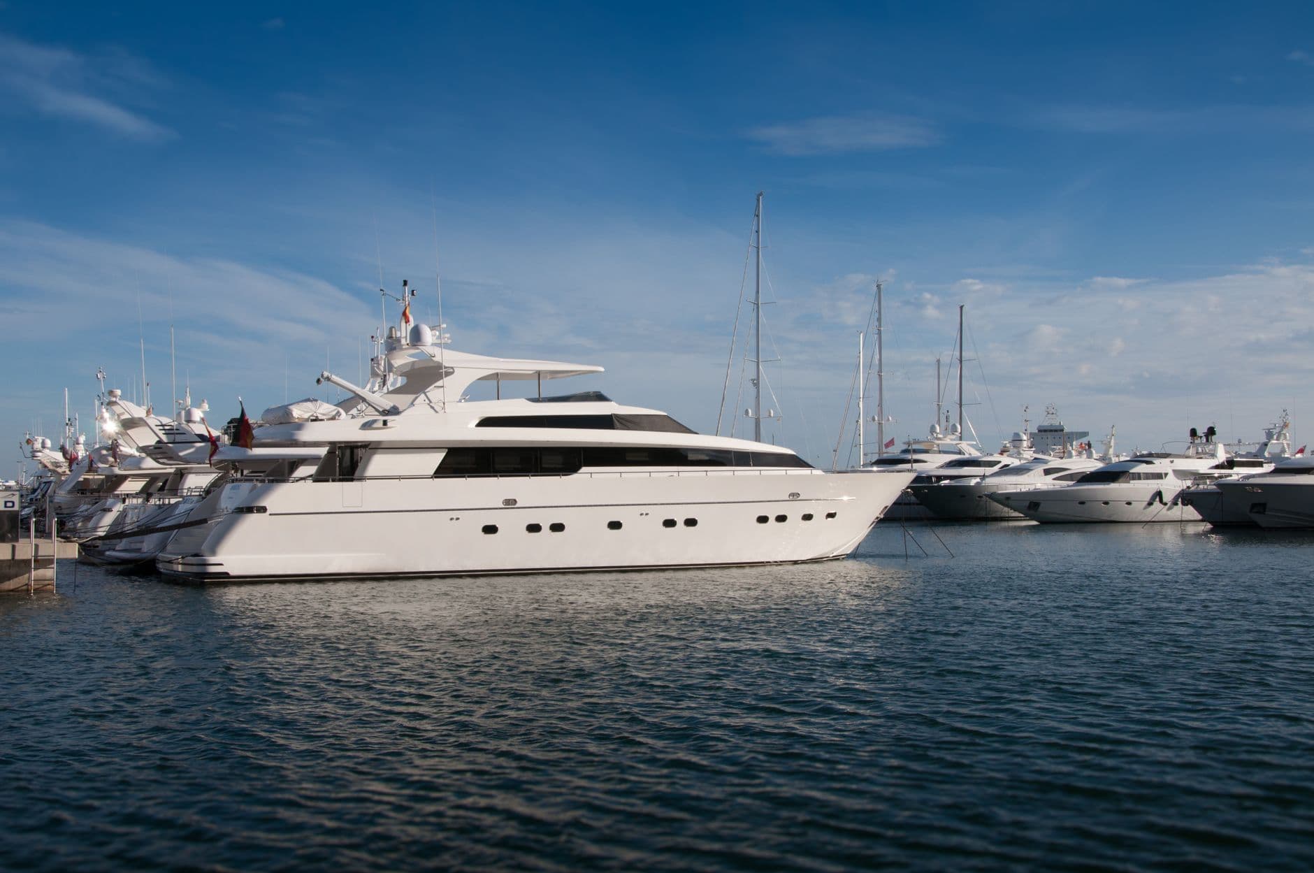 Yacht marina expensive boats