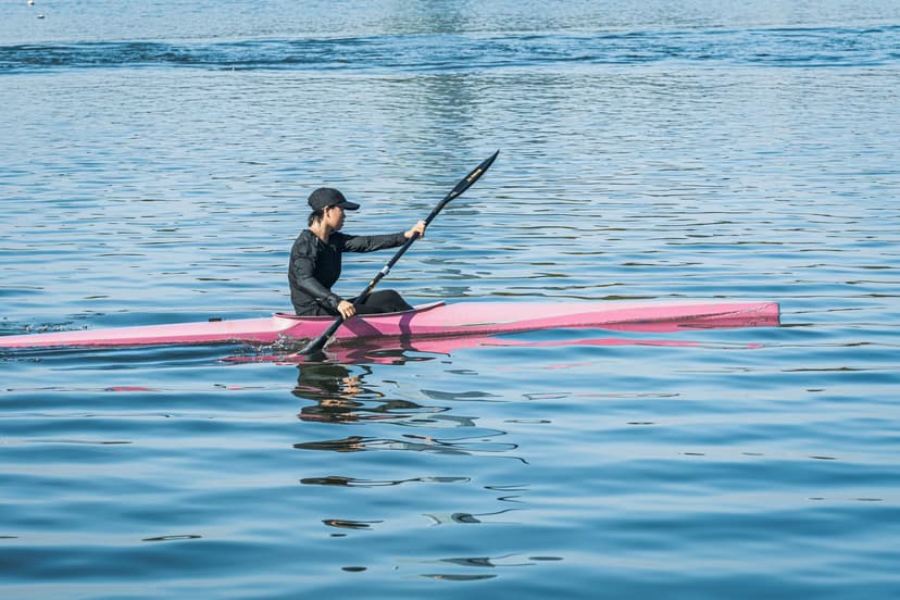 Kayak fitness exercise water