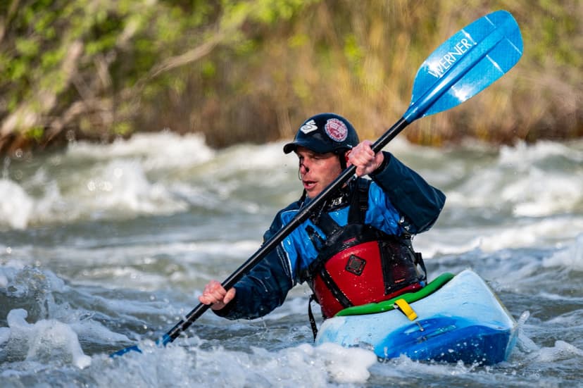 Kayaking fun rapids